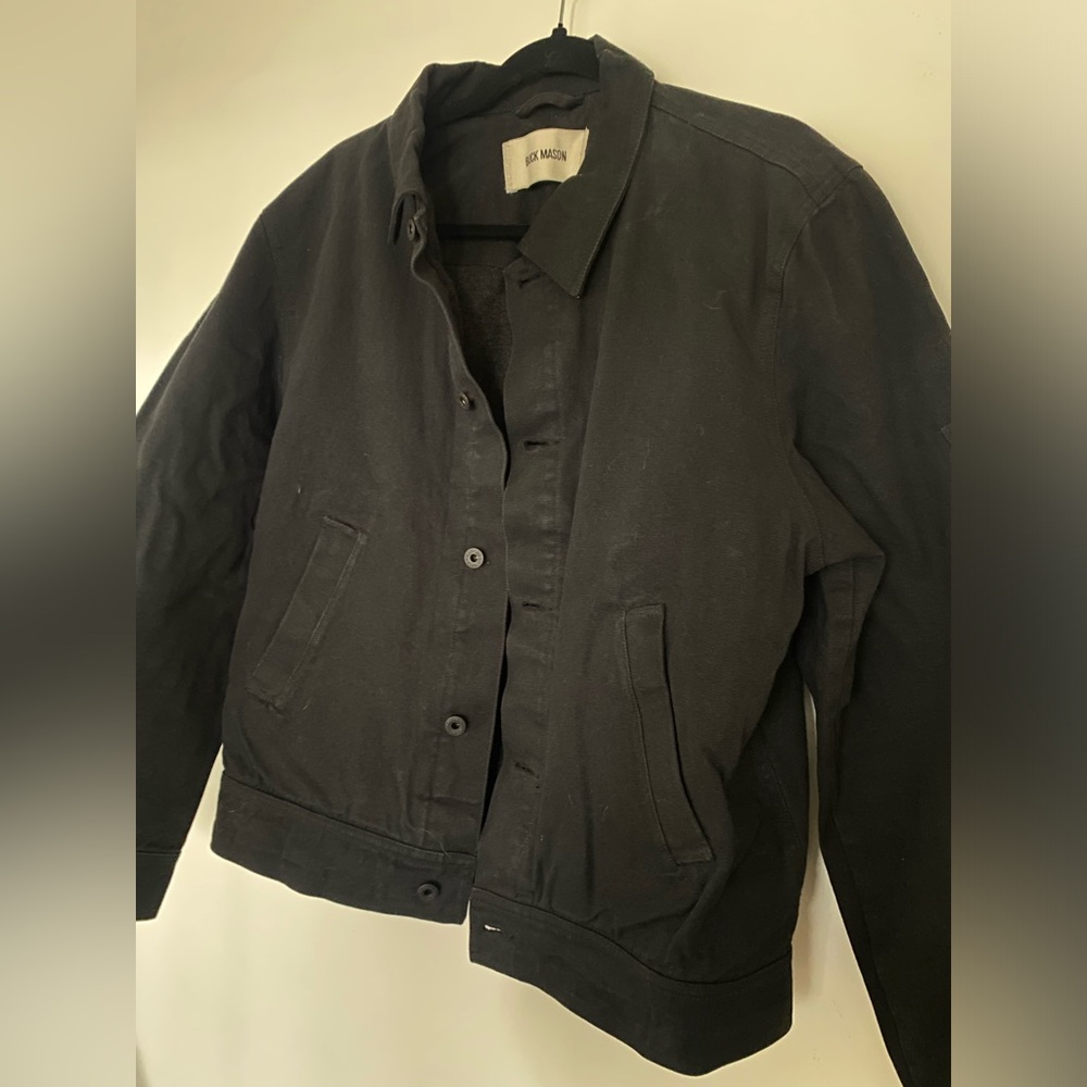 Buck Mason Button Up Waxed Canvas Jacket